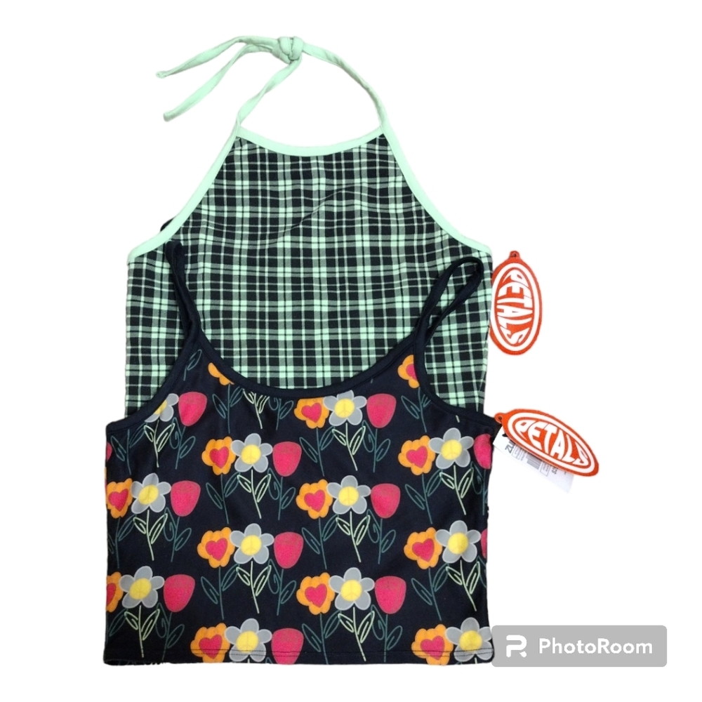 NWT Petals Set of 2 Cropped Tops